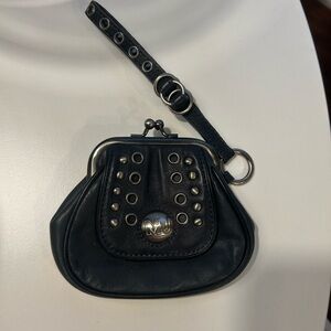 Marc Jacobs small Black wristlet with Metallic Accents